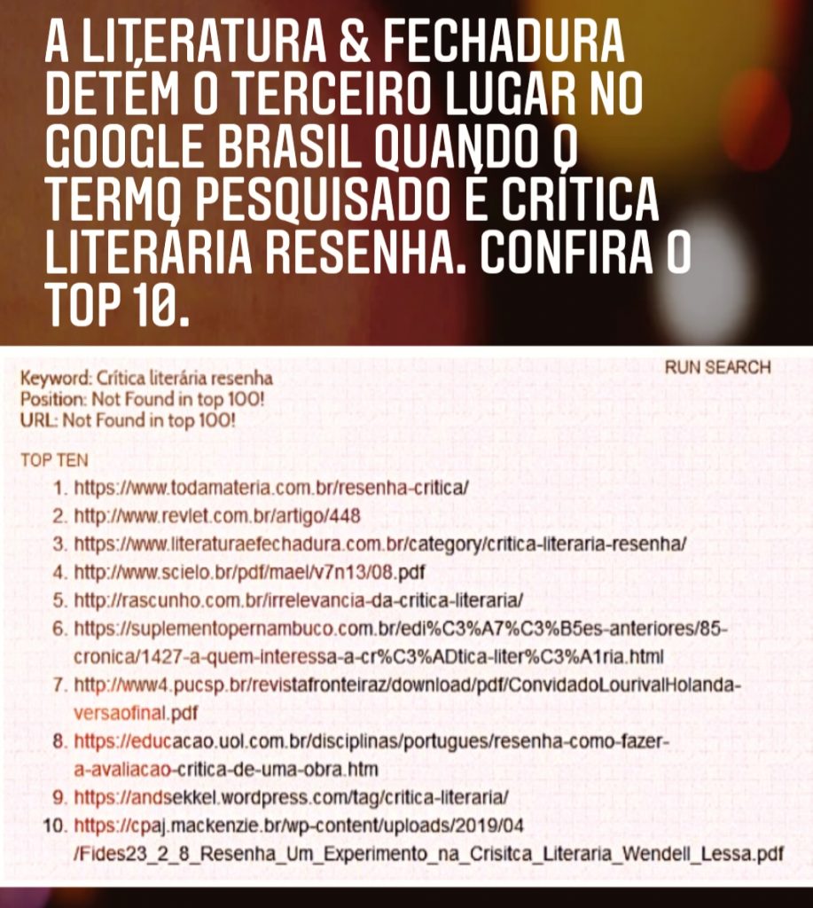 20200709 115637 917x1024 - A revista Literatura & Fechadura ocupa o terceiro lugar no Google Brasil